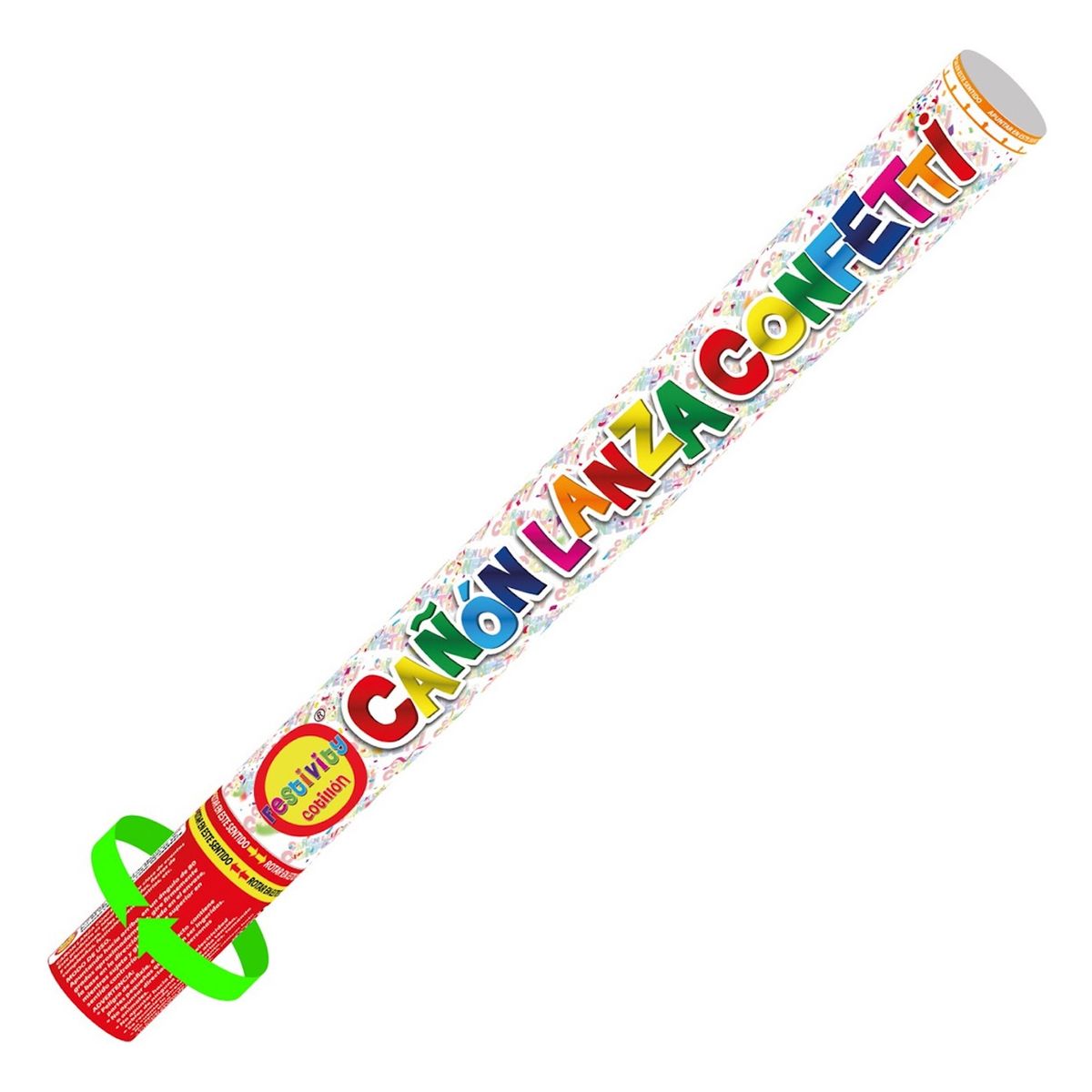 GENERICO - Pack 3 Cañón Lanza Confeti De Colores Fiesta 60cm
