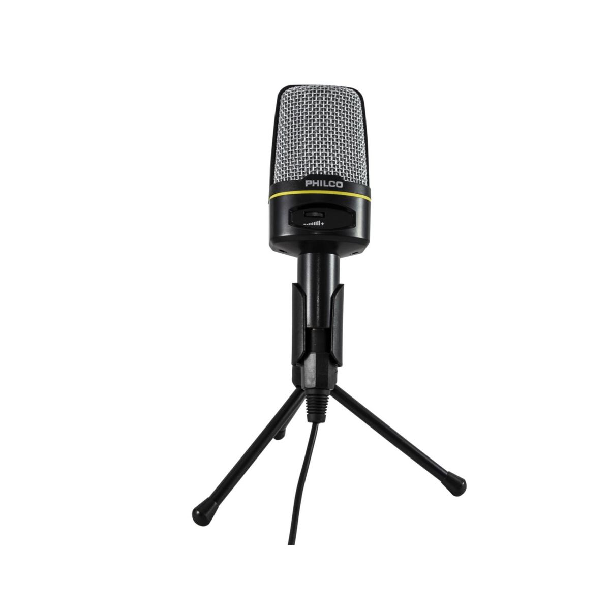 PHILCO - Microfono Condensador Semi Profesional Jack 3.5 Con Tripode Philco