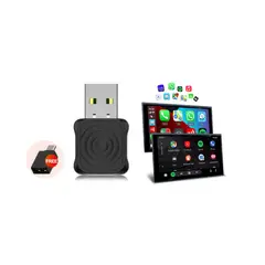 GENERICO - Carlinkit mini Adaptador Inalámbrico Carplay-Android auto Usb Para Autos