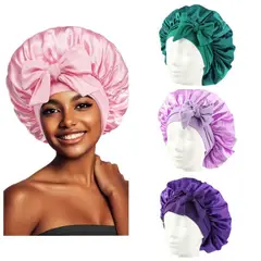 TIOZONEY - 4psc Gorros de Satén para Dormir