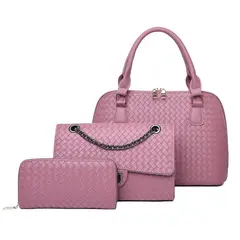 BLWOENS - Cartera de mujer -3 piezas - Violeta