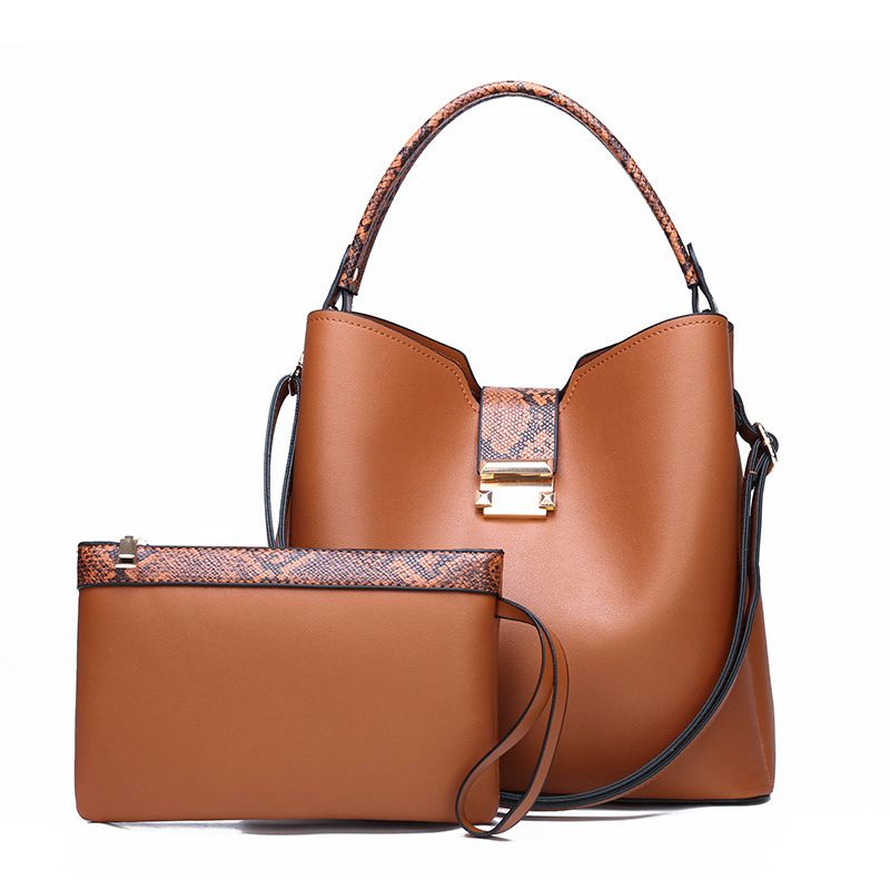 BLWOENS - Cartera de mujer -2 piezas - Café