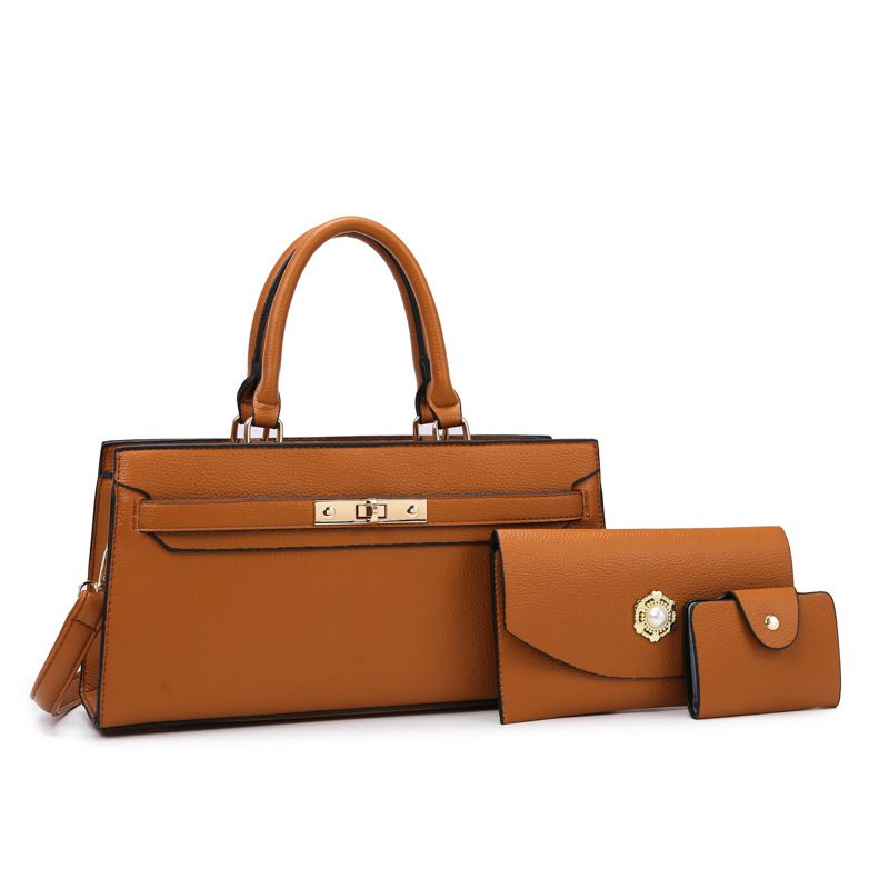 BLWOENS - Cartera de mujer -3 piezas - Café