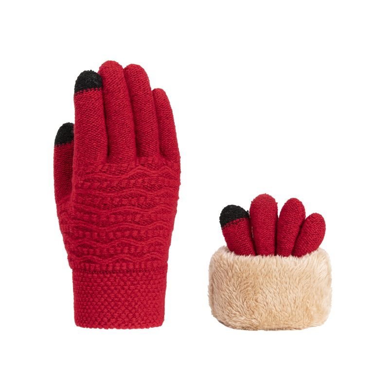 BLWOENS - Guantes Mujer - Rojo