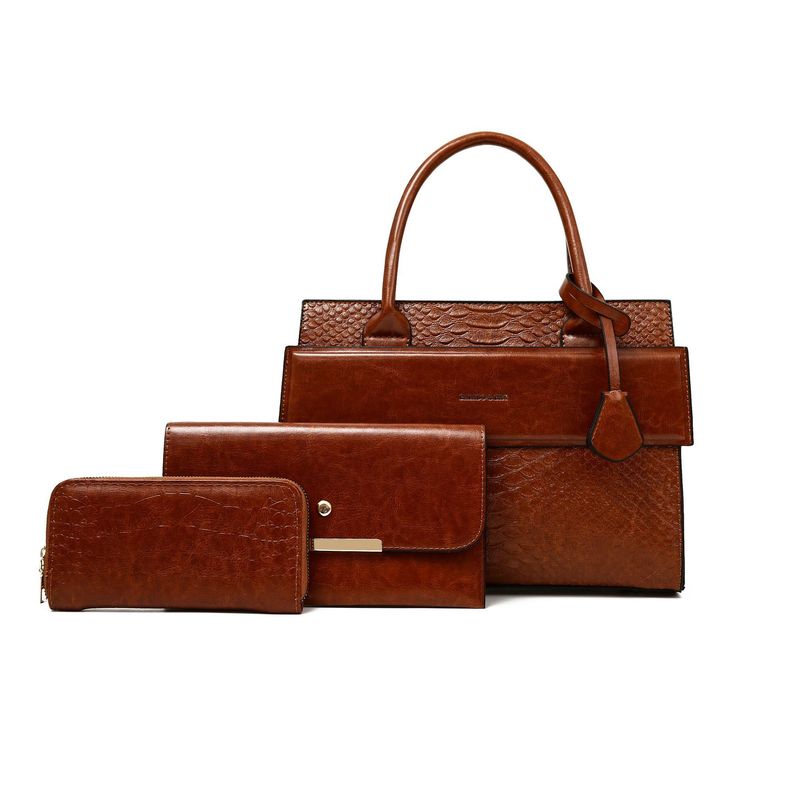 BLWOENS - Cartera de mujer -3 piezas - Café
