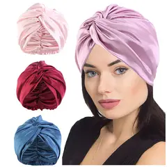 TIOZONEY - 4psc Gorros de Satén para Dormir