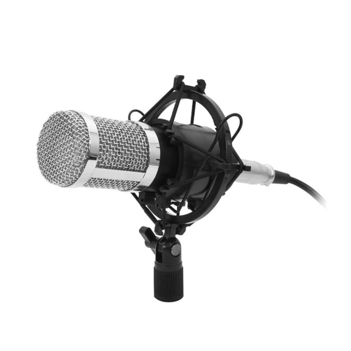 PHILCO - Microfono Condensador Jakc 3.5 Con Soporte Negro Philco