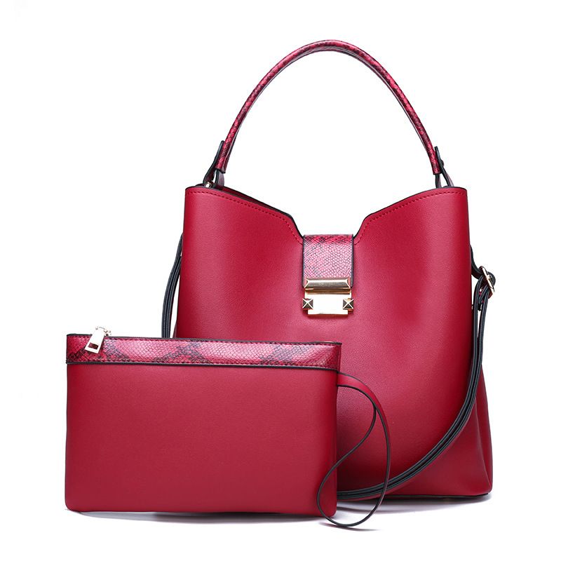 BLWOENS - Cartera de mujer -2 piezas - Rojo