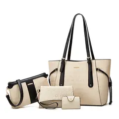BLWOENS - Cartera de mujer -4 piezas - Negro