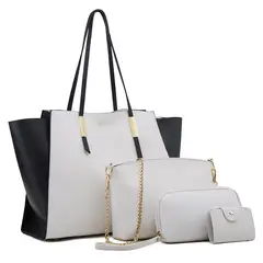 BLWOENS - Cartera de mujer -4 piezas - Blanco