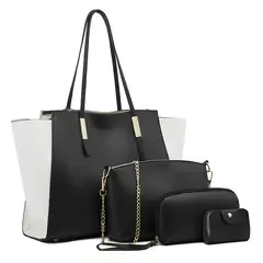 BLWOENS - Cartera de mujer -4 piezas - Negro