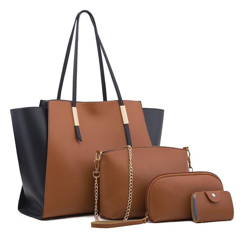 BLWOENS - Cartera de mujer -4 piezas - Café