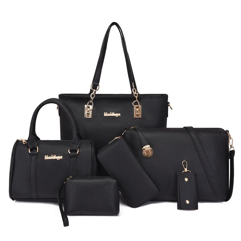 BLWOENS - Cartera de mujer -6 piezas - Negro