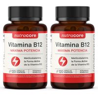 Vitamina B12 Activa 12mcg Vegana - Pack 2x120 Cáps Vegetales