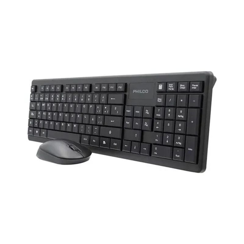 PHILCO - Kit Teclado Y Mouse Inalambrico USB Negro SPT6314 Philco Pro