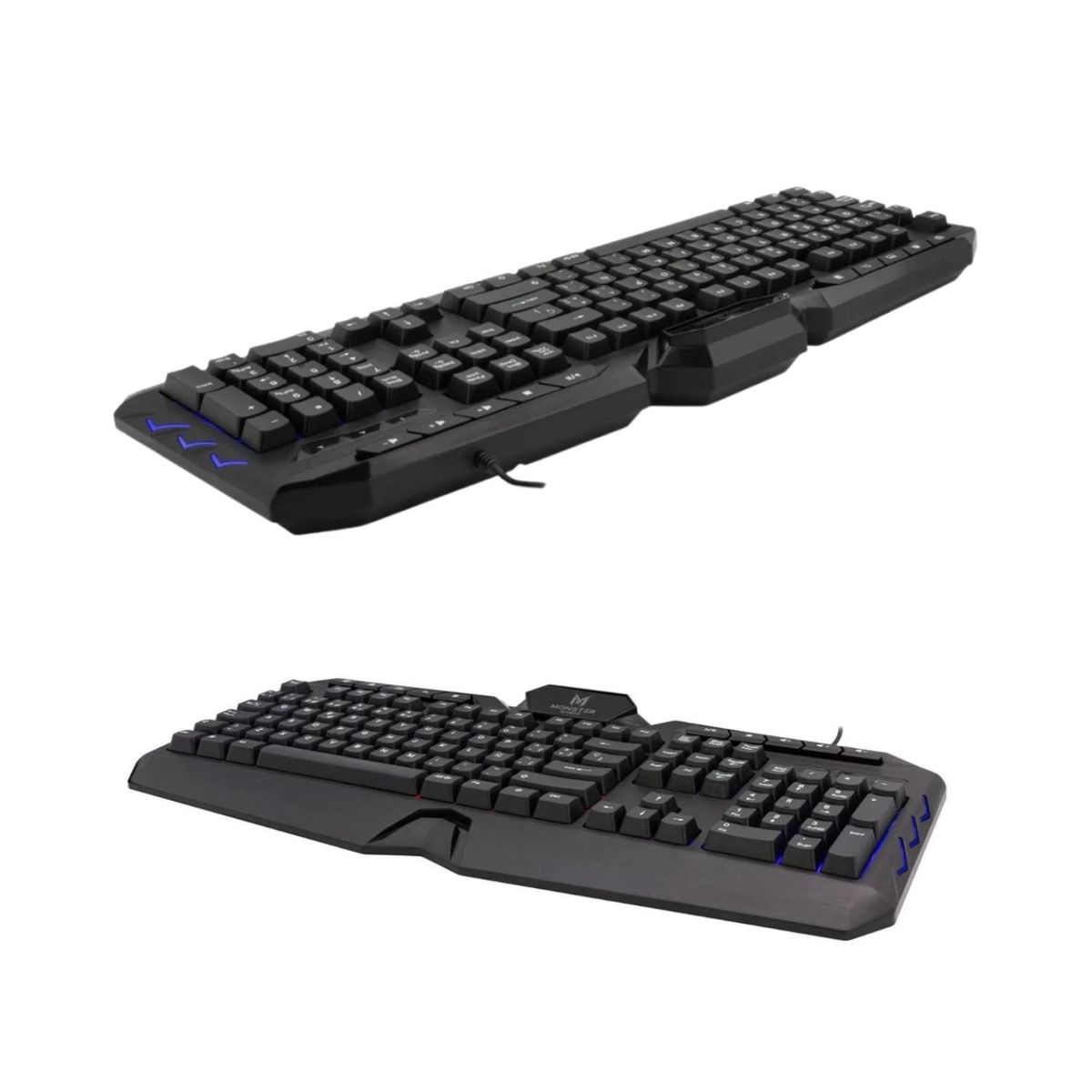 MONSTER GAMES - Teclado Gamer USB RGB Negro Onset Monster Games