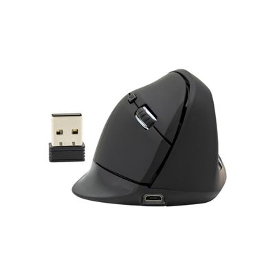 Imagen 2 del producto Mouse Inalambrico USB Vertical 6B 1600DPI Negro Pro