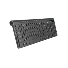 GENIUS - Teclado Inalambrico USB Ergonomico Multimedia SlimStar 7230