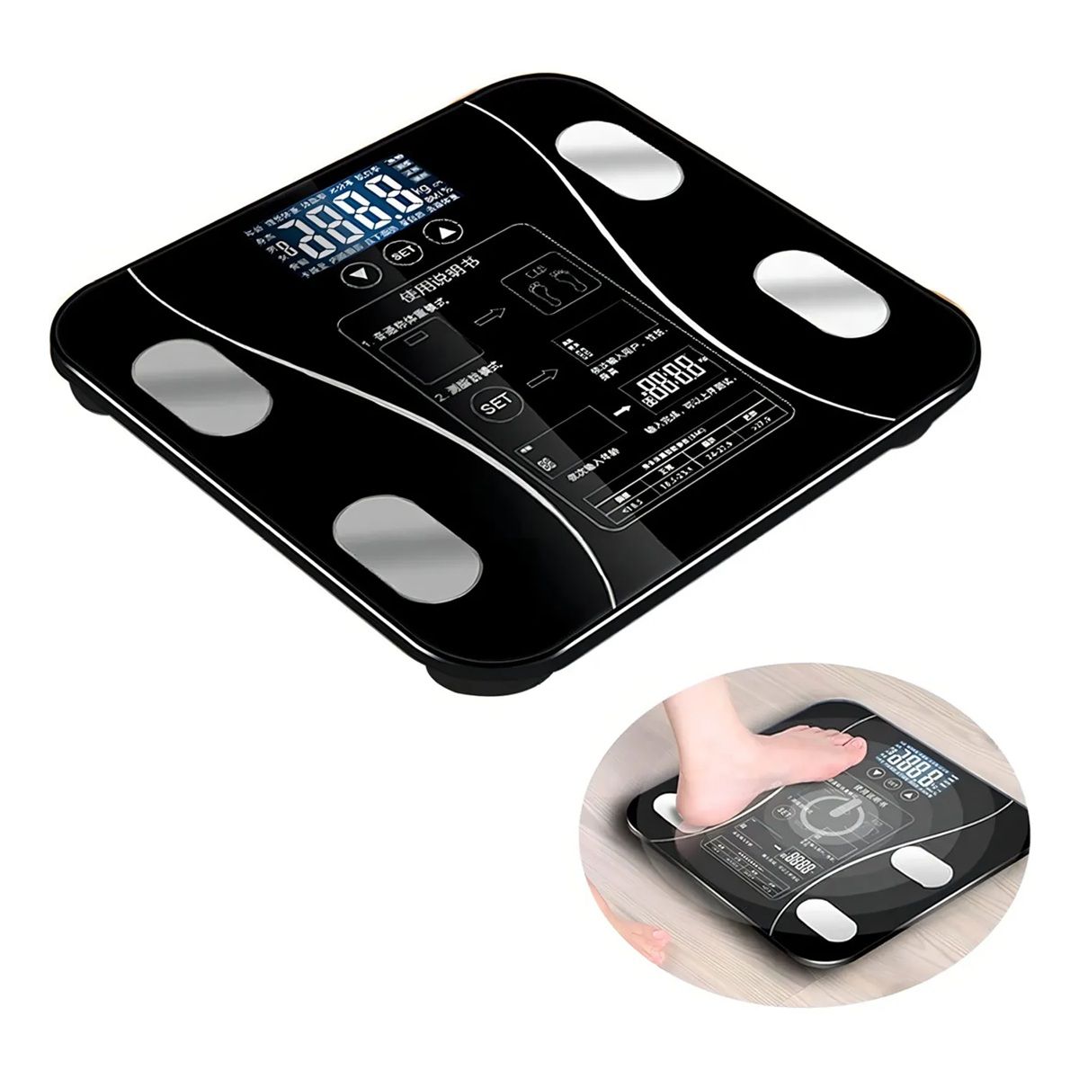 GENERICO - Balanza Pesa bascula Inteligente Bluetooth App Smart