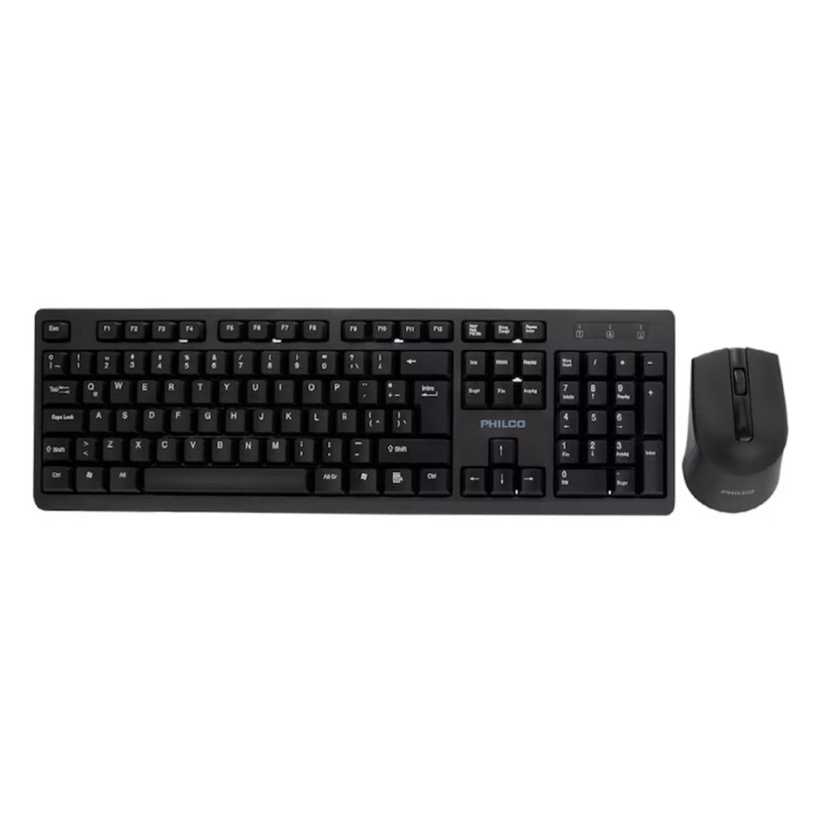 PHILCO - Kit Teclado Y Mouse Inalambrico USB Negro SPT6354 Philco Pro