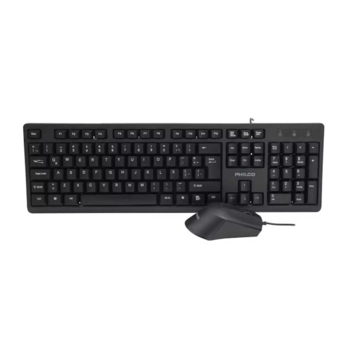 PHILCO - Kit Teclado Y Mouse Inalambrico USB Negro SPT6354 Philco Pro