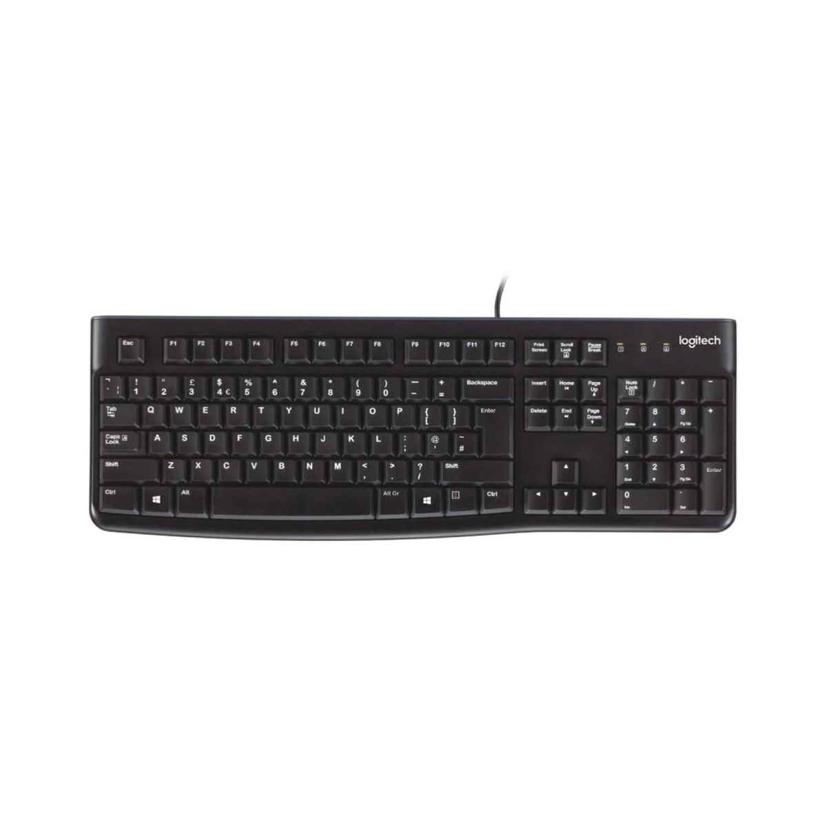 LOGITECH - Teclado Silencioso USB Negro K120 Logitech