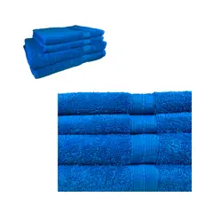 CHITECO - Pack 4 Toallas (by Lourdes) 500g Baño y Manos Azul Lisa