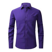 Camisa lisa para hombre