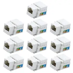 KUANGYE - Jack Cat 5e Rj45 Conector Para Cable Red Hembra Utp Cober