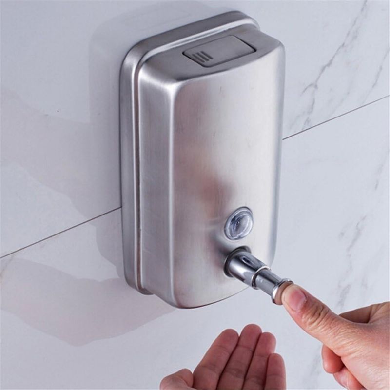 GENERICO - Dispensador De Jabón De Acero Inoxidable 800 Ml Para Baño