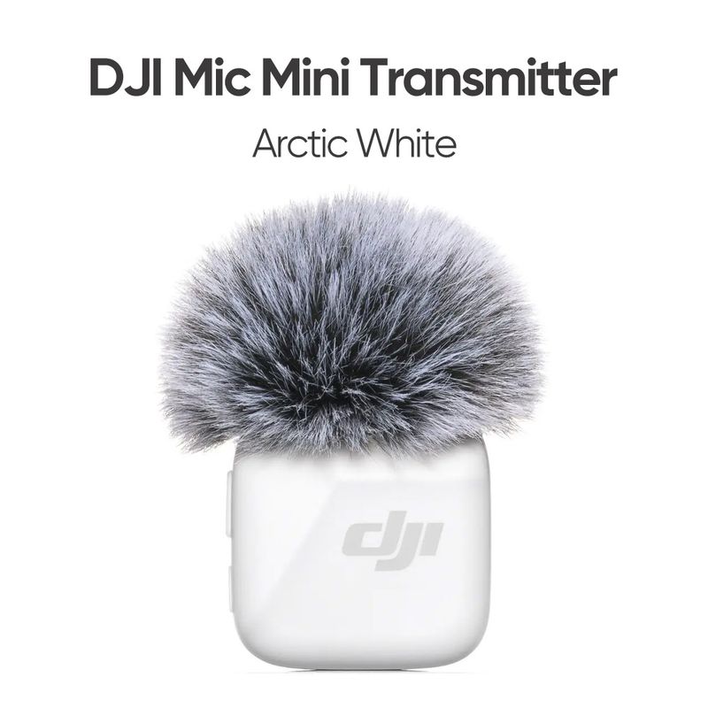 DJI - DJI Mini transmisor de micrófono blanco ártico