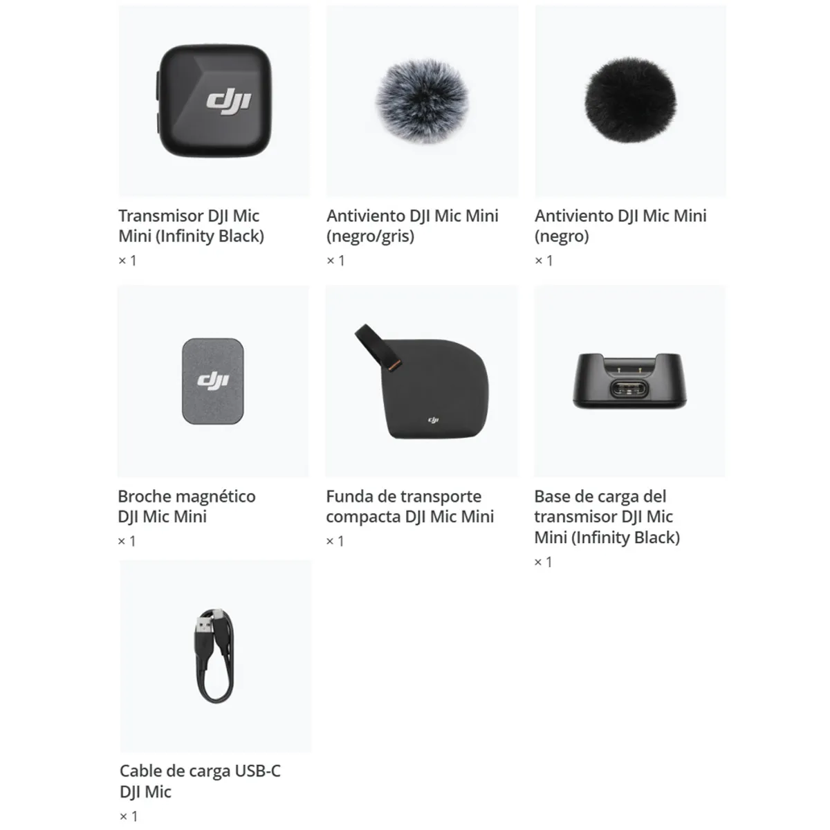 DJI - DJI Mic Mini transmisor de micrófono negro infinito