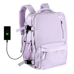 SUPERCENTER - Mochila De Viaje De Gran Capacidad Con Hombros Usb Puerto