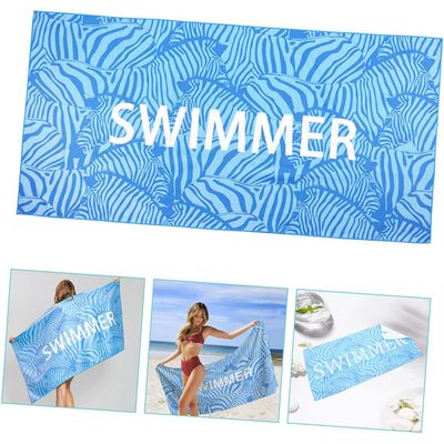 Imagen 2 del producto Toalla De Microfibra Secado Rapido Playa Viaje Estuche Azul