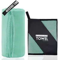 Toalla Baño Viaje De Microfibra De Secado Rápido-Verde menta
