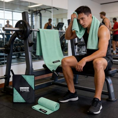 Imagen 2 del producto Toalla Baño Viaje De Microfibra De Secado Rápido-Verde menta