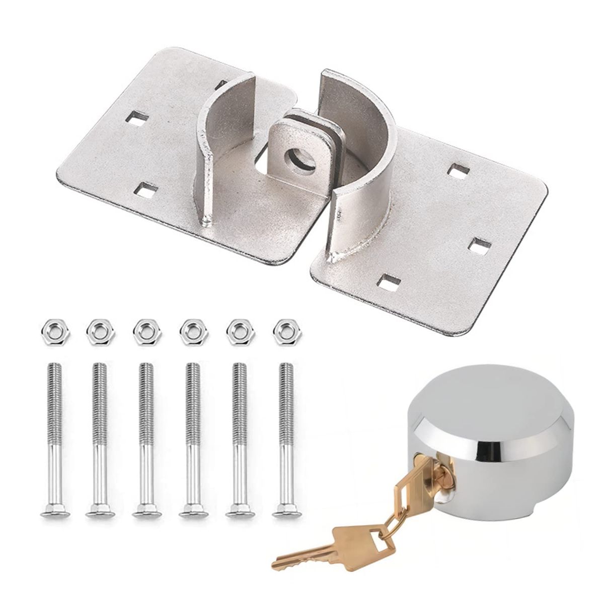 KUANGYE - Chapa Cerradura Candado Seguridad Furgones Camioneta Redondo