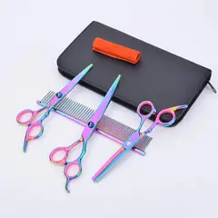 GENERICO - Set 4 Tijeras Barberia Accesorios De Barberia Profesional