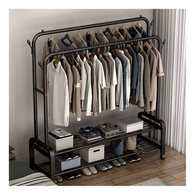 Imagen 2 del producto Perchero Organizador Colgante De Ropa Doble Con Ruedas