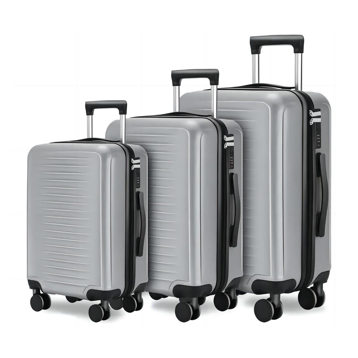 BAYGE - Juego De 3 Maletas Viaje Rígidas Abs Con Ruedas 360°