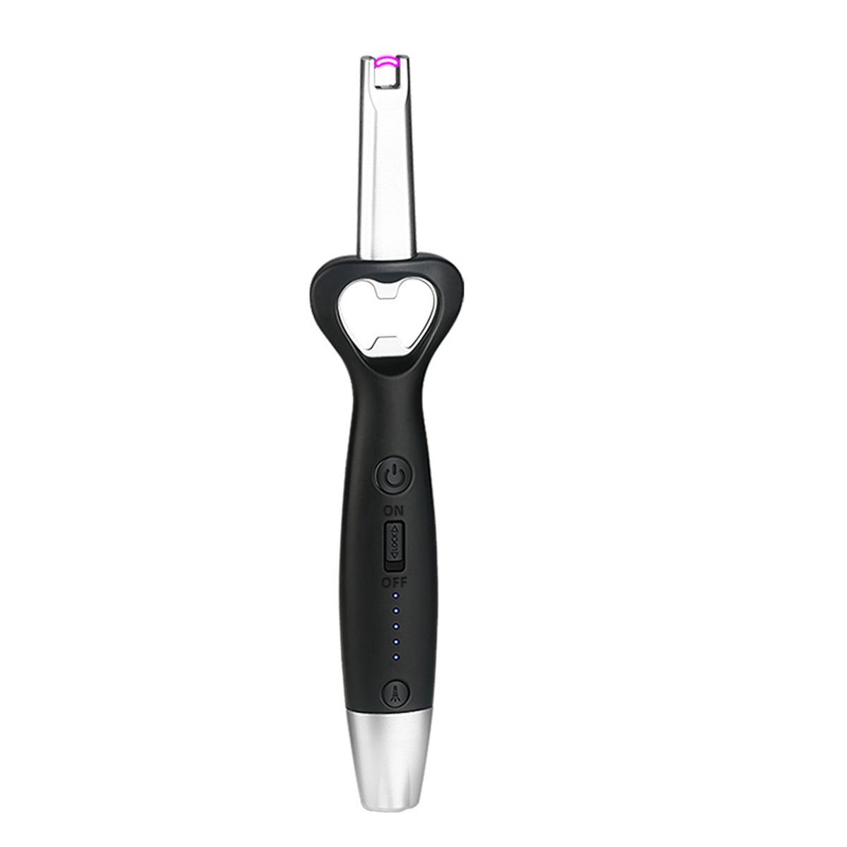 EDWINAYY - Encendedor Recargable Usb De Plasma Con Abrebotellas Vis111