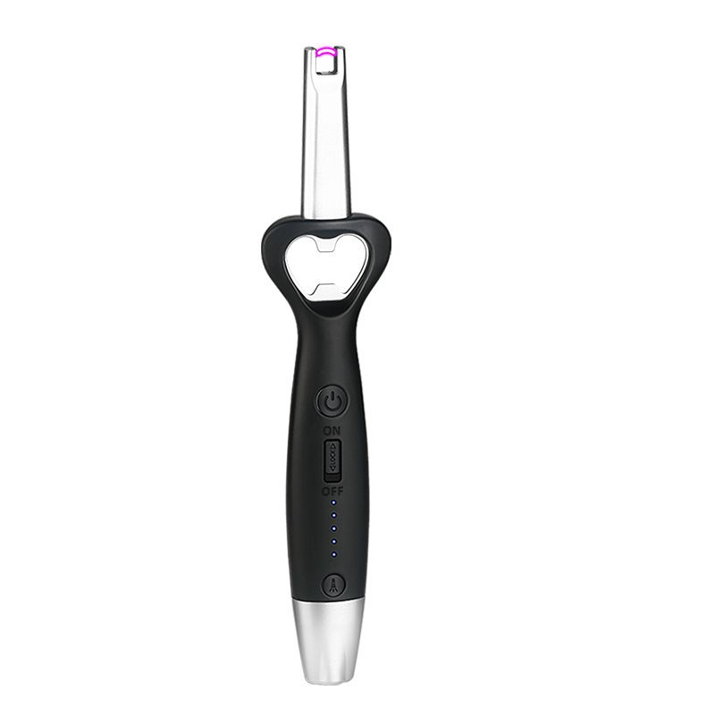 EDWINAYY - Encendedor Recargable Usb De Plasma Con Abrebotellas Vis111