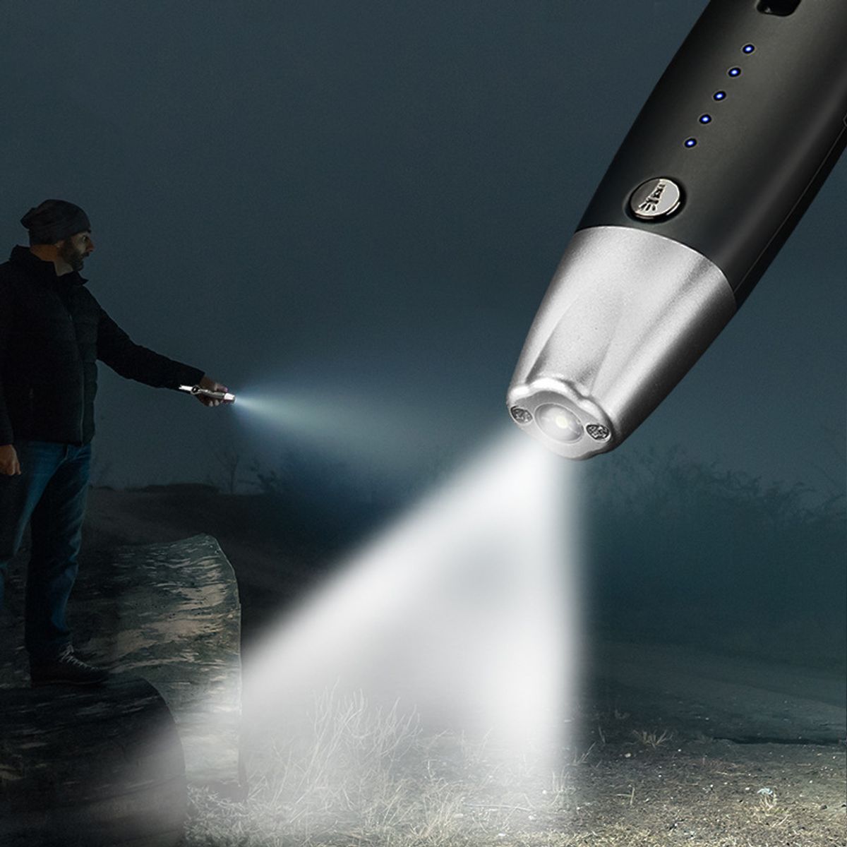 EDWINAYY - Encendedor Recargable Usb De Plasma Con Abrebotellas Vis111