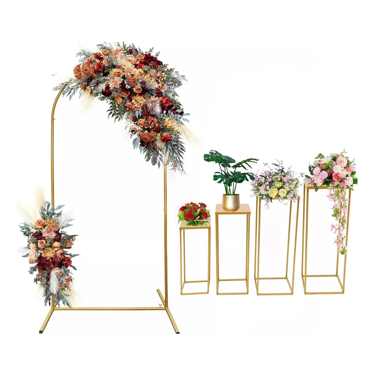 ANYHOGAR - Kit Mesas Candy Bar Decoracion Estructura Metalicas Fiesta