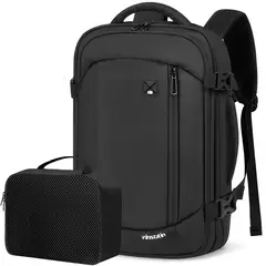 BAYGE - Mochila Viaje Expandible Con Usb Viral Para Cabina De Avión Negro