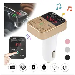 EDWINAYY - Receptor Bluetooth Autos Transmisor Fm Mp3 Carga Rapida Usb
