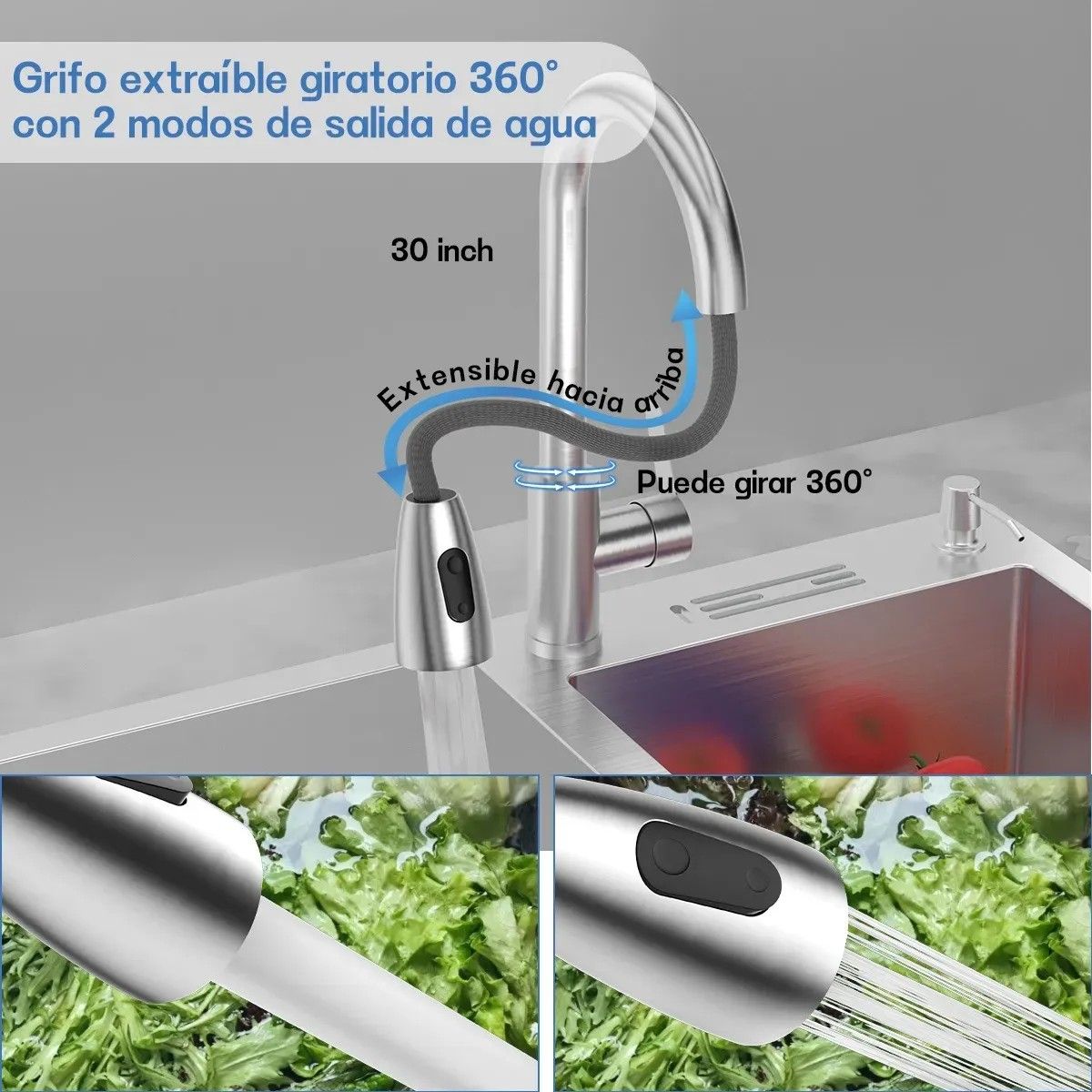 KUANGYE - Lavaplatos 80x45cm Multifuncional Traje Acero Inoxidable