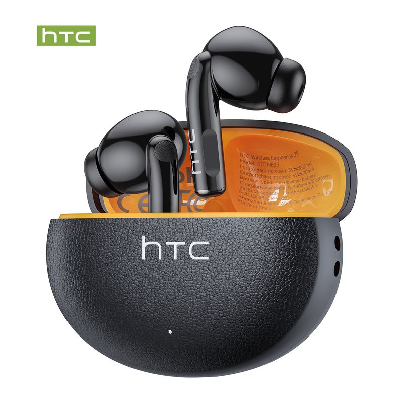 HTC - Auriculares Bluetooth inalámbricos HTC NE29 Negro