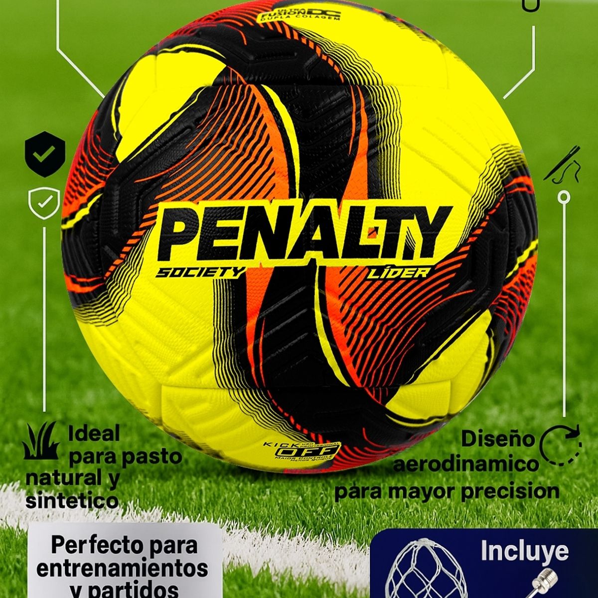 PENALTY - Pelota Futbolito Baby Futbol N5 Penalty Lider Bote Medio