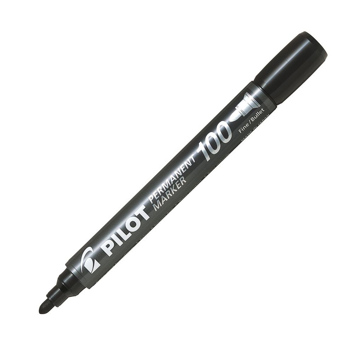 PILOT - 12 un. Marcador Permanente Fino Negro